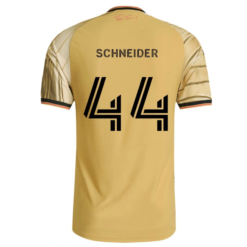Danxen Hombre Camiseta Max Schneider #44 Marrón Amarillo Negro 2ª Equipación 2026/27 La Camisa