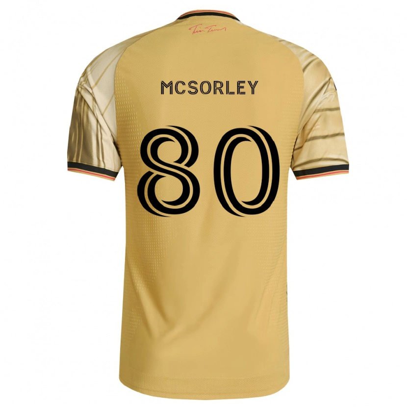 Danxen Hombre Camiseta Brendan Mcsorley #80 Marrón Amarillo Negro 2ª Equipación 2026/27 La Camisa