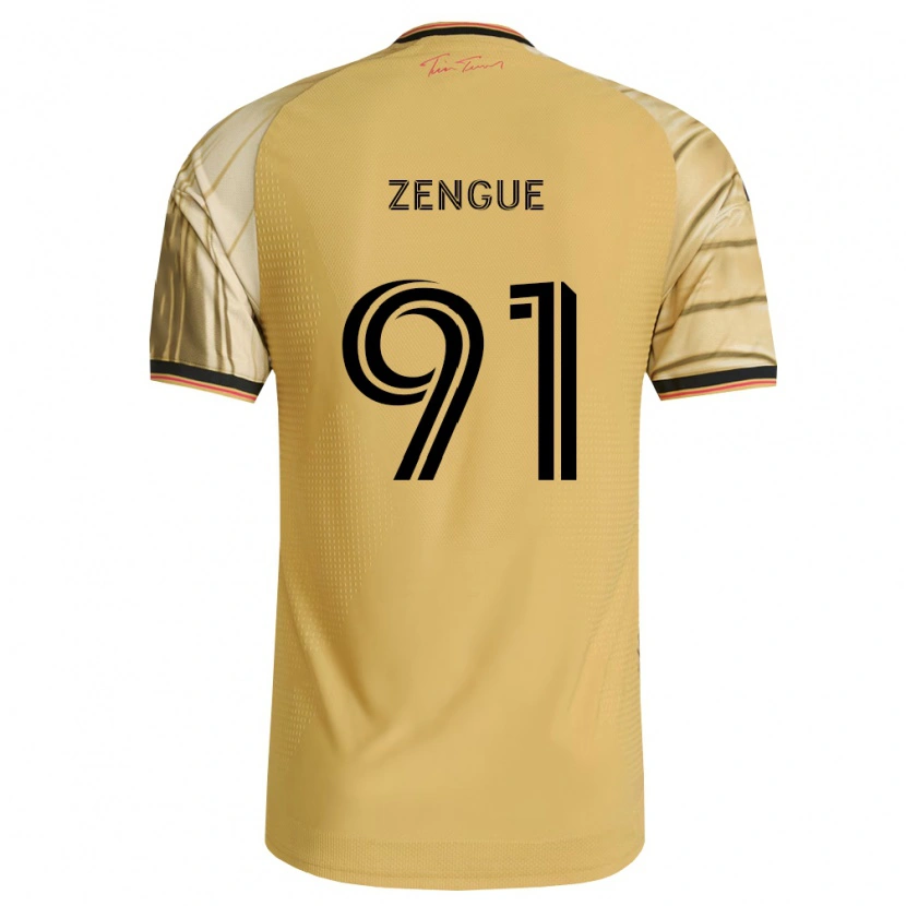 Danxen Hombre Camiseta Zach Zengue #91 Marrón Amarillo Negro 2ª Equipación 2026/27 La Camisa