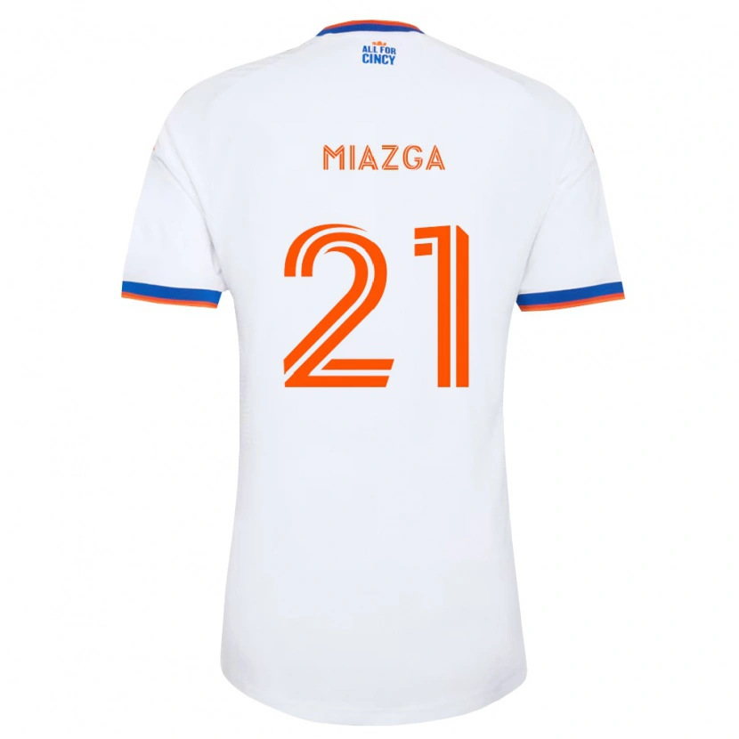 Danxen Hombre Camiseta Matt Miazga #21 Blanco Azul Marino Naranja 2ª Equipación 2026/27 La Camisa