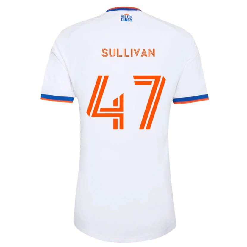 Danxen Hombre Camiseta Michael Sullivan #47 Blanco Azul Marino Naranja 2ª Equipación 2026/27 La Camisa