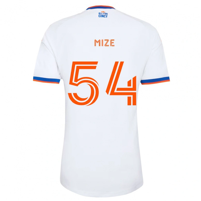 Danxen Hombre Camiseta Jack Mize #54 Blanco Azul Marino Naranja 2ª Equipación 2026/27 La Camisa
