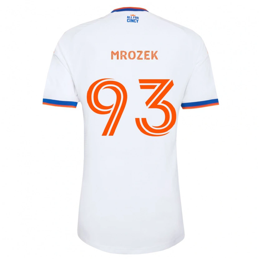Danxen Hombre Camiseta Fabian Mrozek #93 Blanco Azul Marino Naranja 2ª Equipación 2026/27 La Camisa