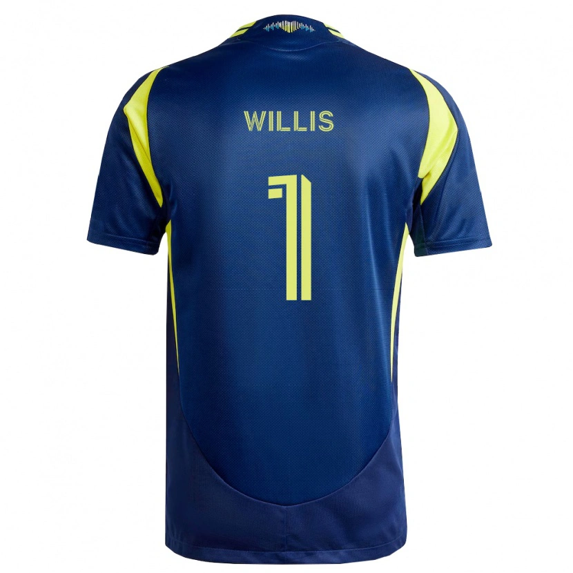 Danxen Hombre Camiseta Joe Willis #1 Amarillo Azul Marino 2ª Equipación 2026/27 La Camisa