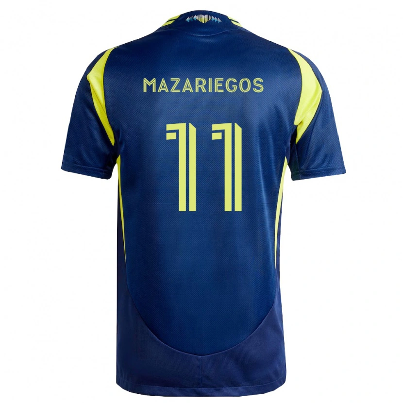 Danxen Hombre Camiseta Jacob Mazariegos #11 Amarillo Azul Marino 2ª Equipación 2026/27 La Camisa