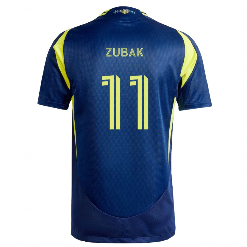 Danxen Hombre Camiseta Ethan Zubak #11 Amarillo Azul Marino 2ª Equipación 2026/27 La Camisa