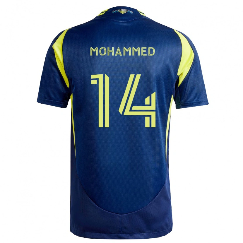 Danxen Hombre Camiseta Shak Mohammed #14 Amarillo Azul Marino 2ª Equipación 2026/27 La Camisa