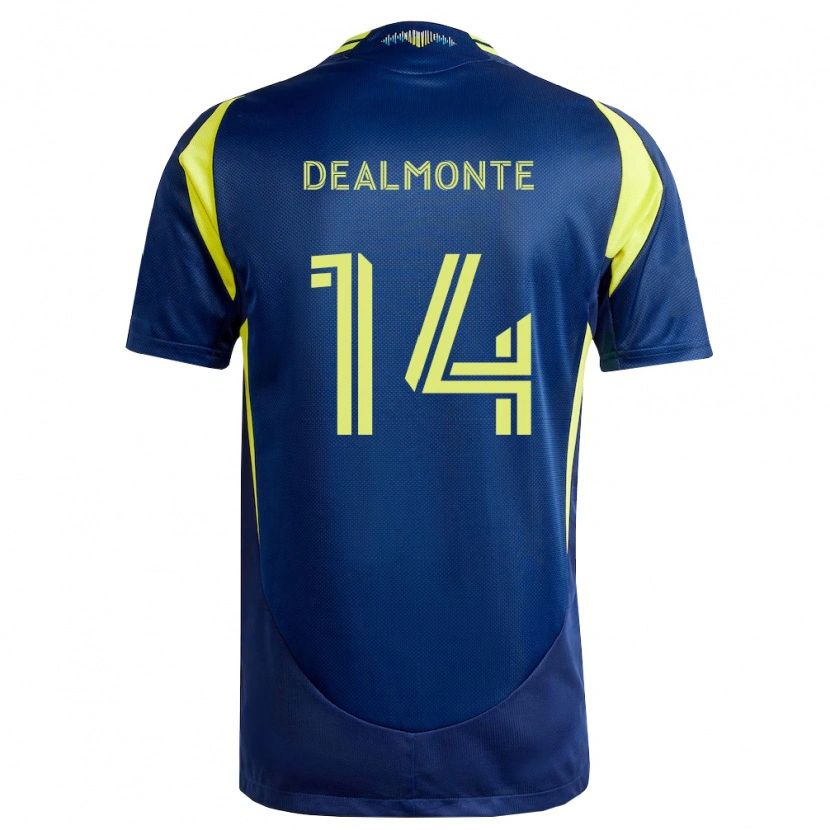 Danxen Hombre Camiseta Charly Dealmonte #14 Amarillo Azul Marino 2ª Equipación 2026/27 La Camisa