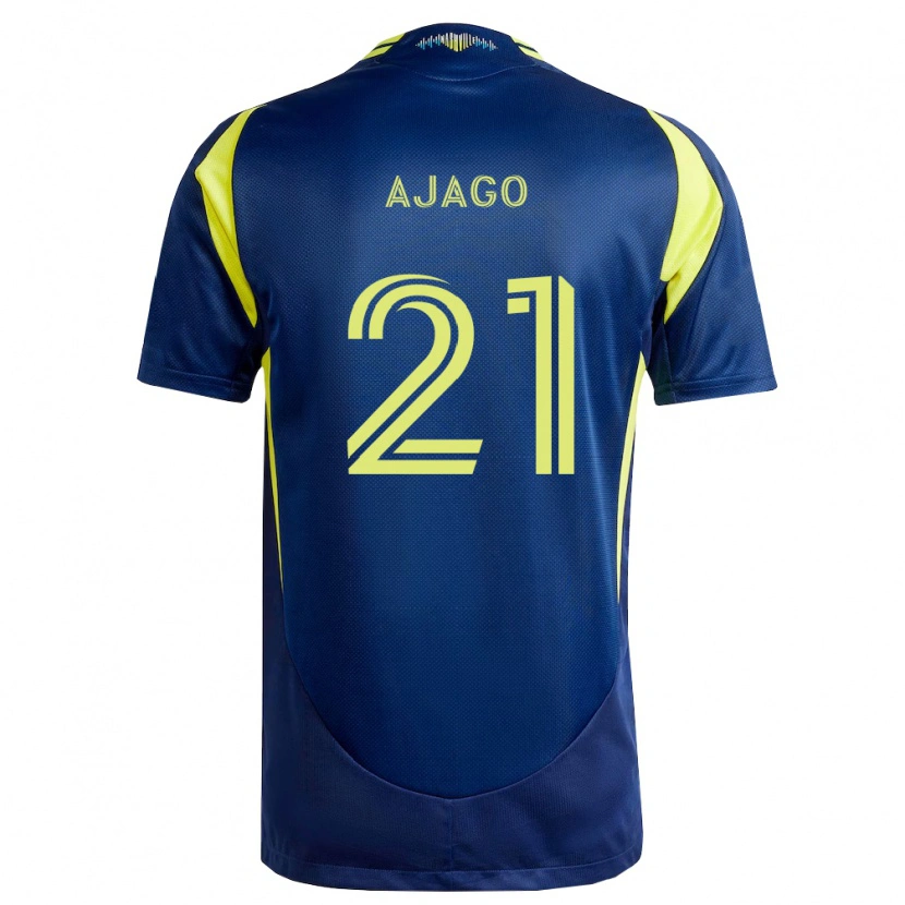 Danxen Hombre Camiseta Forster Ajago #21 Amarillo Azul Marino 2ª Equipación 2026/27 La Camisa