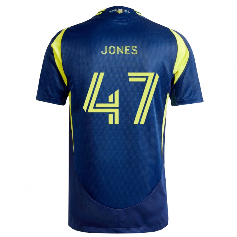 Danxen Hombre Camiseta Isaiah Jones #47 Amarillo Azul Marino 2ª Equipación 2026/27 La Camisa