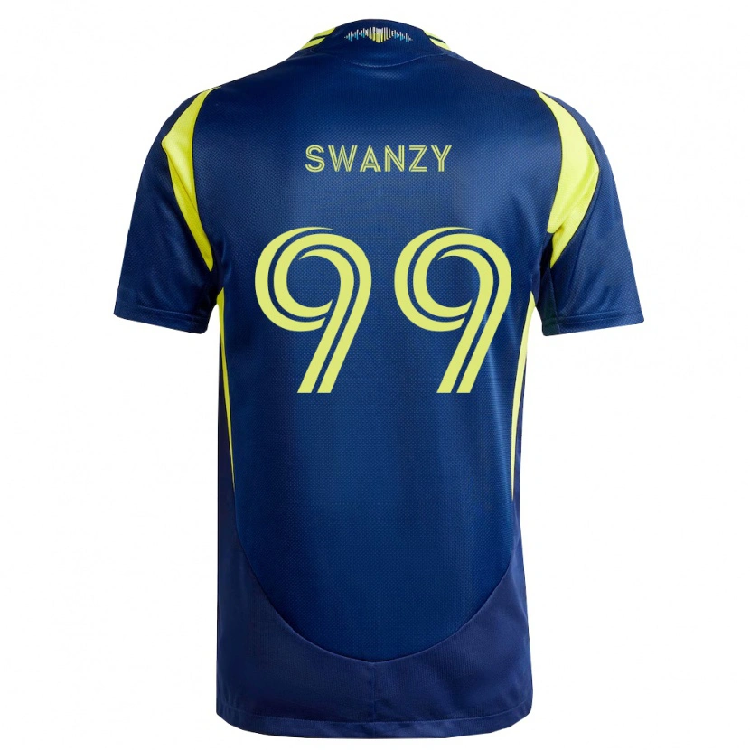 Danxen Hombre Camiseta Joshua Swanzy #99 Amarillo Azul Marino 2ª Equipación 2026/27 La Camisa