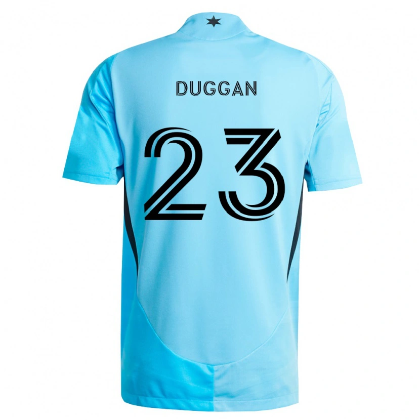 Danxen Hombre Camiseta Morris Duggan #23 Azul Claro Negro 2ª Equipación 2026/27 La Camisa