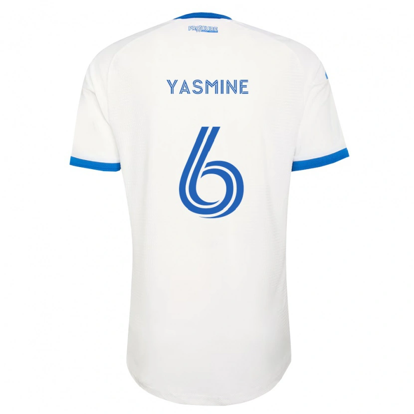Danxen Hombre Camiseta Décombe Yasmine #6 Azul Cielo Blanco 2ª Equipación 2026/27 La Camisa