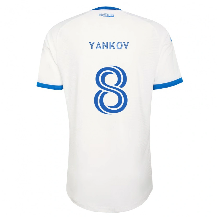 Danxen Hombre Camiseta Dominik Yankov #8 Azul Cielo Blanco 2ª Equipación 2026/27 La Camisa