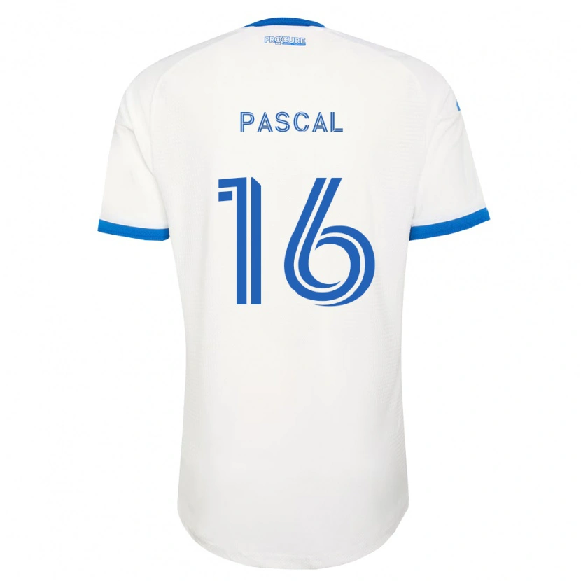 Danxen Hombre Camiseta Raphael Pascal #16 Azul Cielo Blanco 2ª Equipación 2026/27 La Camisa