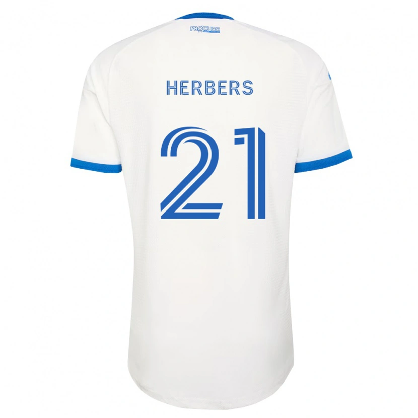 Danxen Hombre Camiseta Fabian Herbers #21 Azul Cielo Blanco 2ª Equipación 2026/27 La Camisa