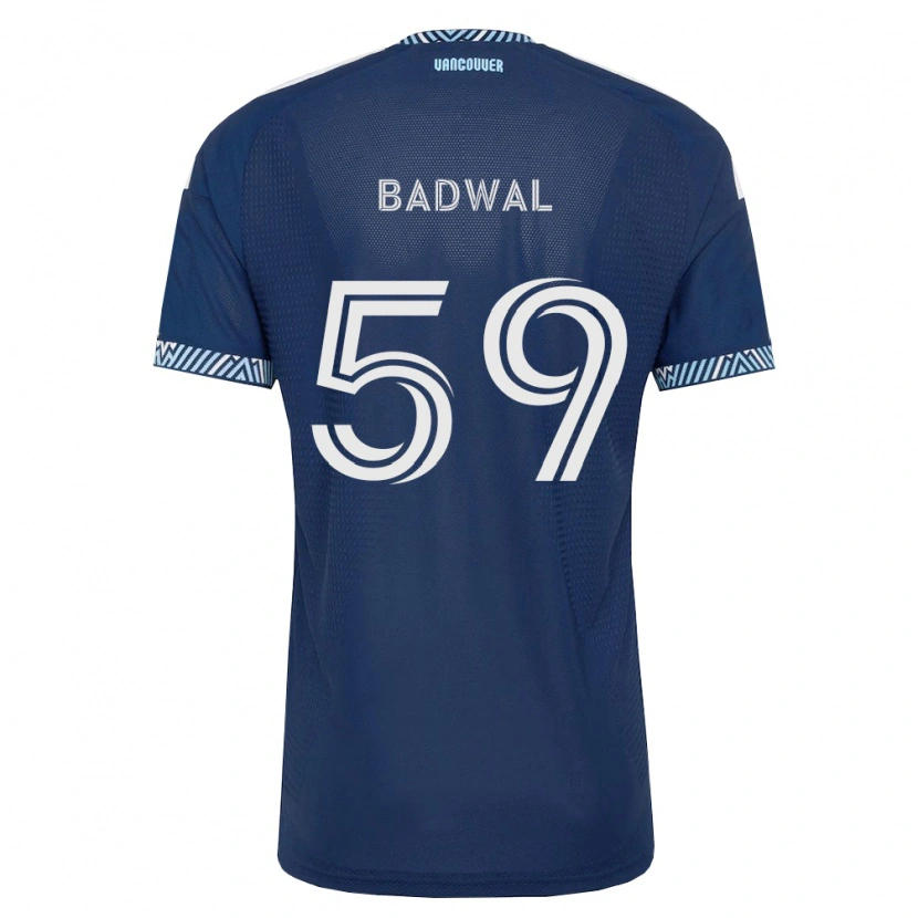 Danxen Hombre Camiseta Jeevan Badwal #59 Azul Profundo Blanco 2ª Equipación 2026/27 La Camisa