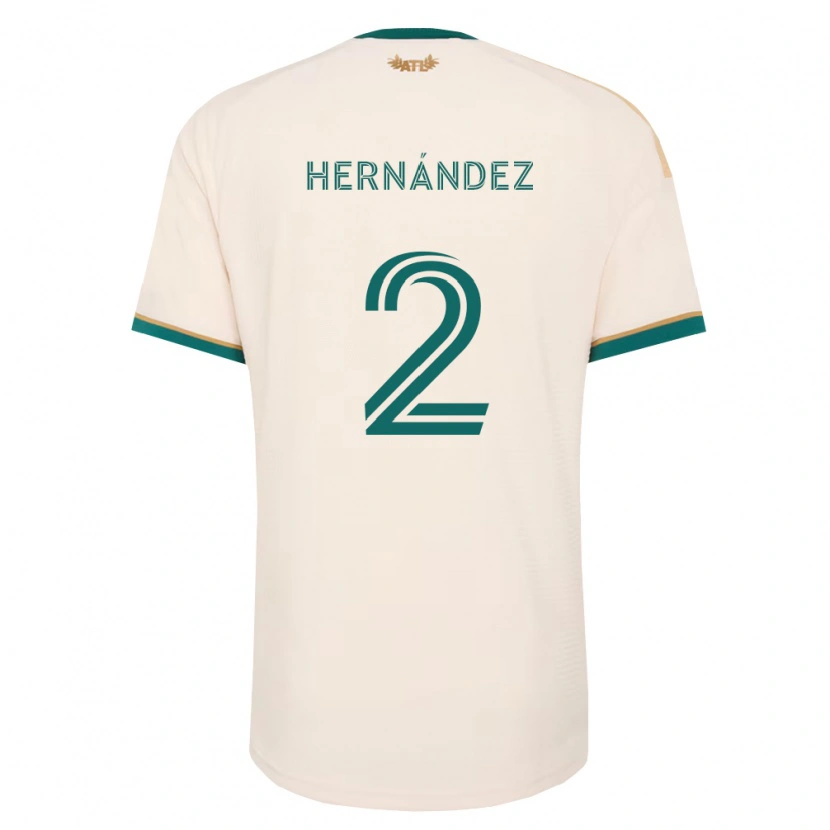 Danxen Hombre Camiseta Ronald Hernández #2 Verde Champán 2ª Equipación 2026/27 La Camisa