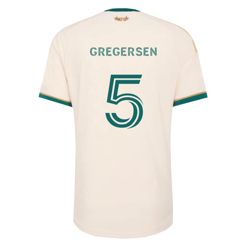 Danxen Hombre Camiseta Stian Gregersen #5 Verde Champán 2ª Equipación 2026/27 La Camisa