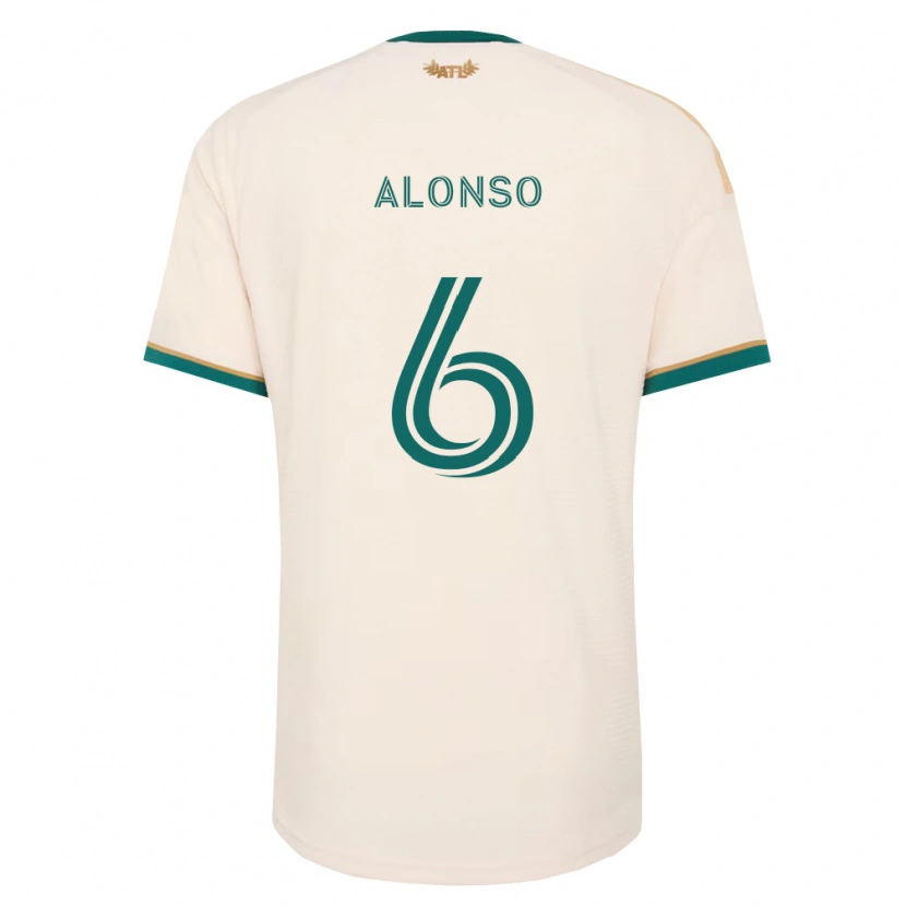 Danxen Hombre Camiseta Júnior Alonso #6 Verde Champán 2ª Equipación 2026/27 La Camisa