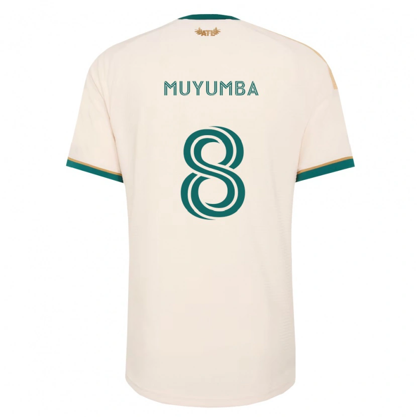 Danxen Hombre Camiseta Tristan Muyumba #8 Verde Champán 2ª Equipación 2026/27 La Camisa