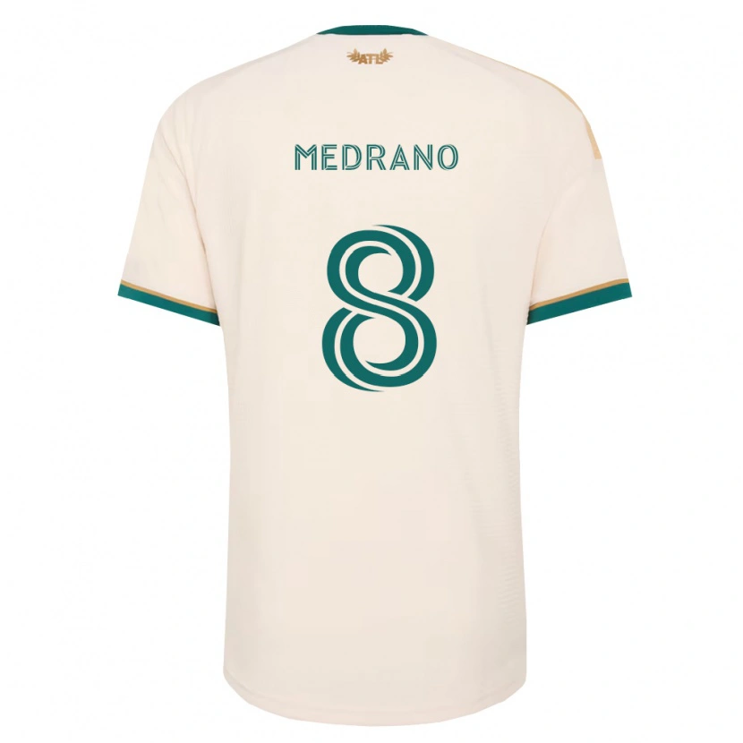 Danxen Hombre Camiseta Keven Medrano #8 Verde Champán 2ª Equipación 2026/27 La Camisa