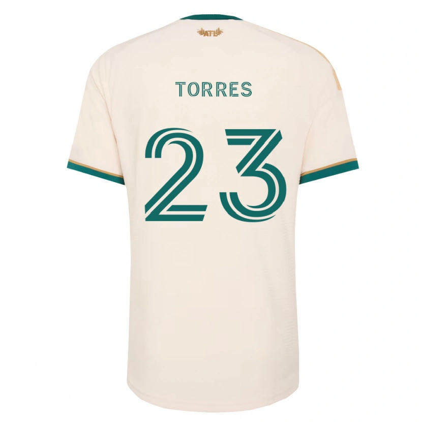 Danxen Hombre Camiseta Adyn Torres #23 Verde Champán 2ª Equipación 2026/27 La Camisa
