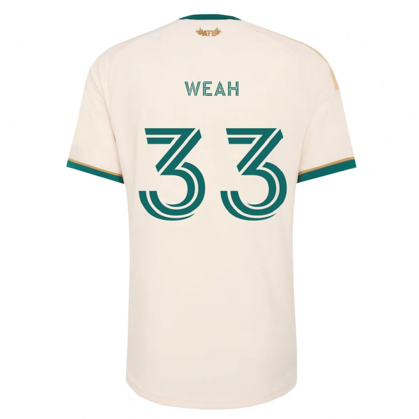 Danxen Hombre Camiseta Patrick Weah #33 Verde Champán 2ª Equipación 2026/27 La Camisa