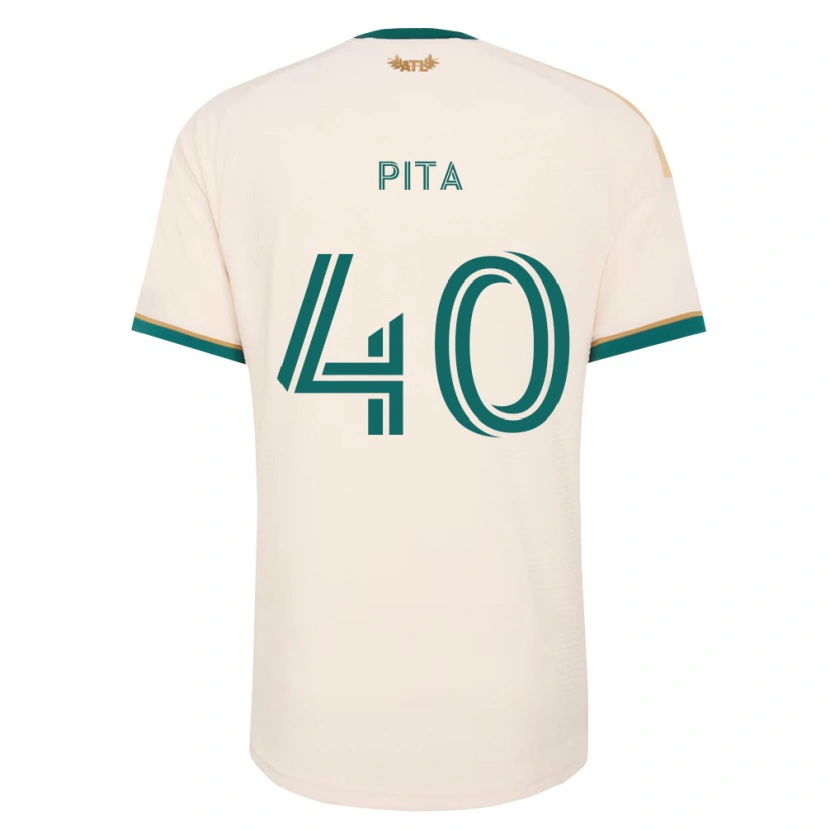 Danxen Hombre Camiseta Santiago Pita #40 Verde Champán 2ª Equipación 2026/27 La Camisa