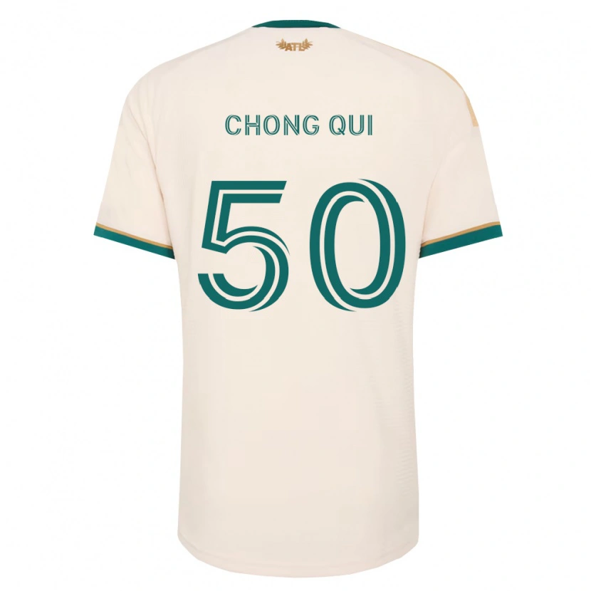 Danxen Hombre Camiseta Dominik Chong Qui #50 Verde Champán 2ª Equipación 2026/27 La Camisa