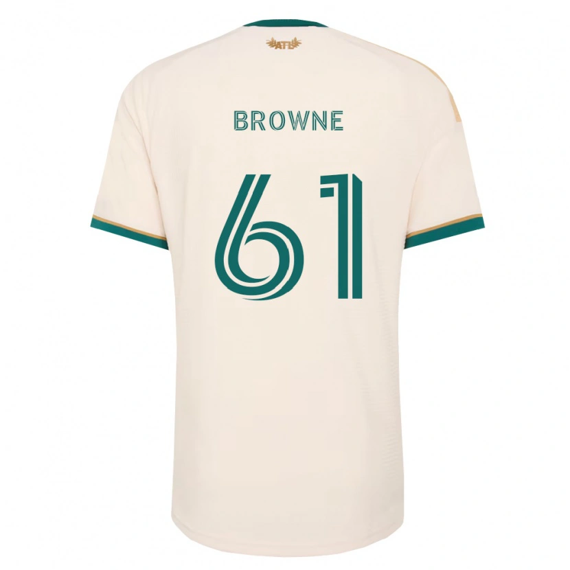 Danxen Hombre Camiseta Adedamola Browne #61 Verde Champán 2ª Equipación 2026/27 La Camisa