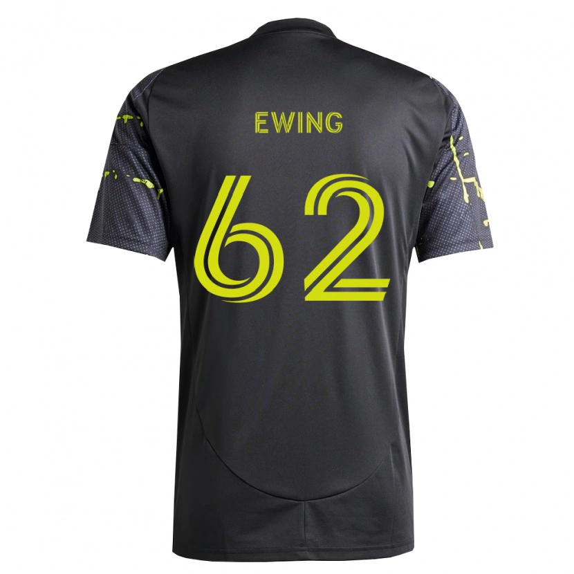 Danxen Hombre Camiseta Immanuel Ewing #62 Amarillo Fluorescente Negro 2ª Equipación 2026/27 La Camisa
