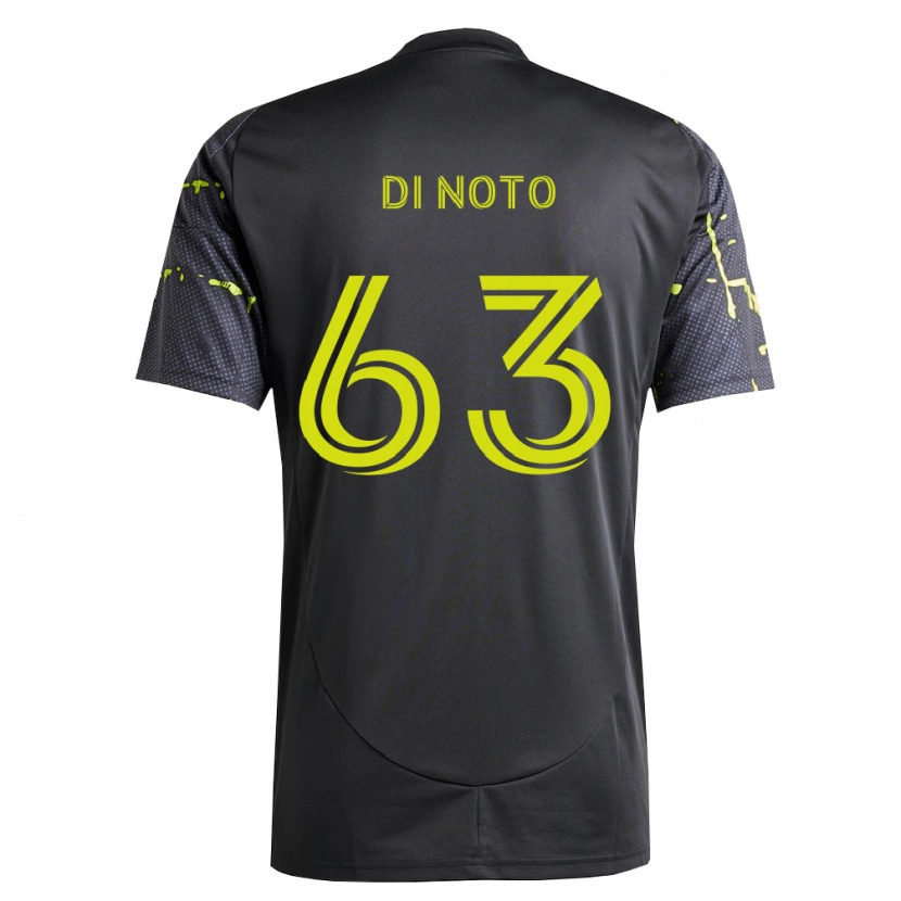Danxen Hombre Camiseta Gianmarco Di Noto #63 Amarillo Fluorescente Negro 2ª Equipación 2026/27 La Camisa