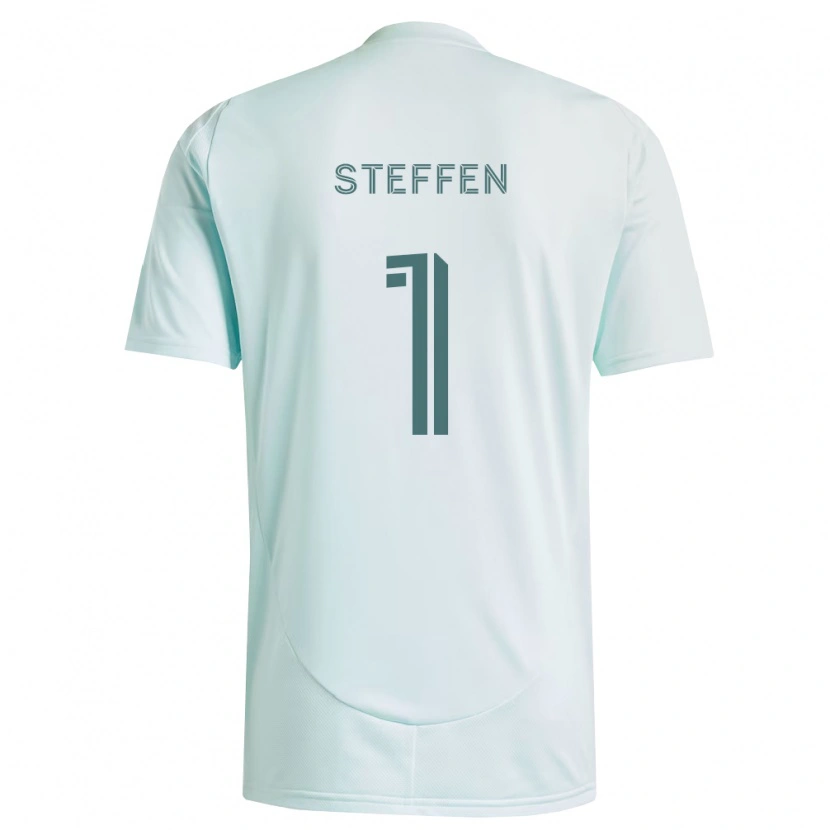 Danxen Hombre Camiseta Zack Steffen #1 Blanco Verde Claro 2ª Equipación 2026/27 La Camisa