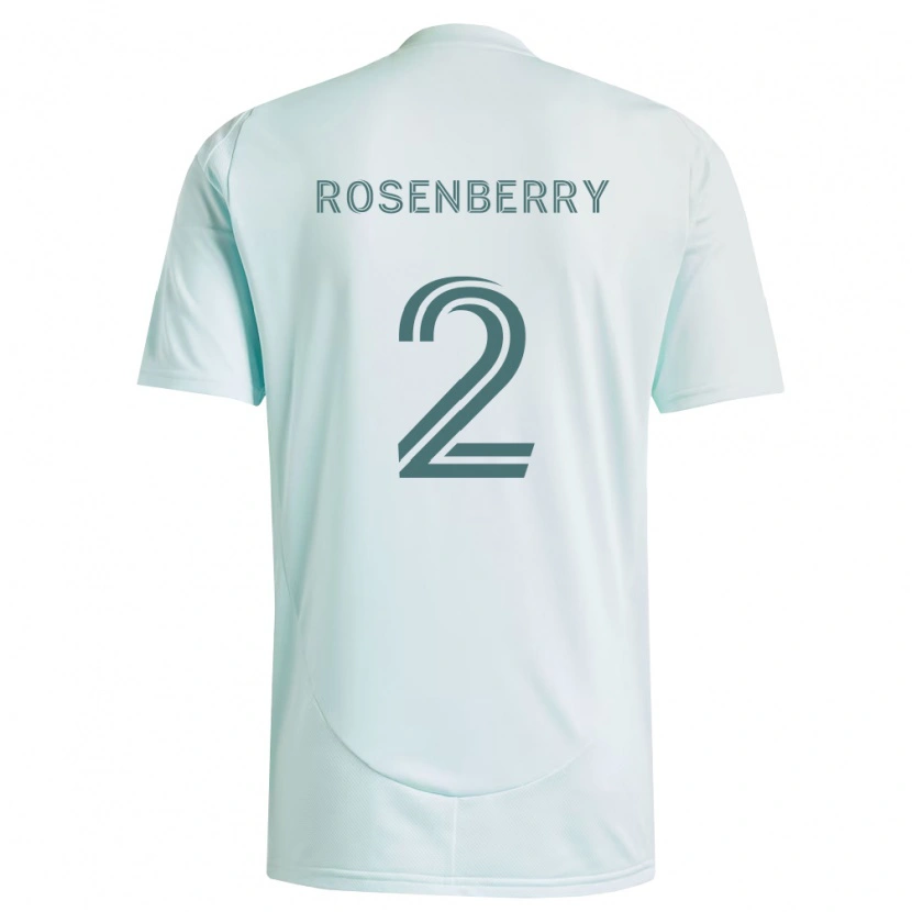 Danxen Hombre Camiseta Keegan Rosenberry #2 Blanco Verde Claro 2ª Equipación 2026/27 La Camisa