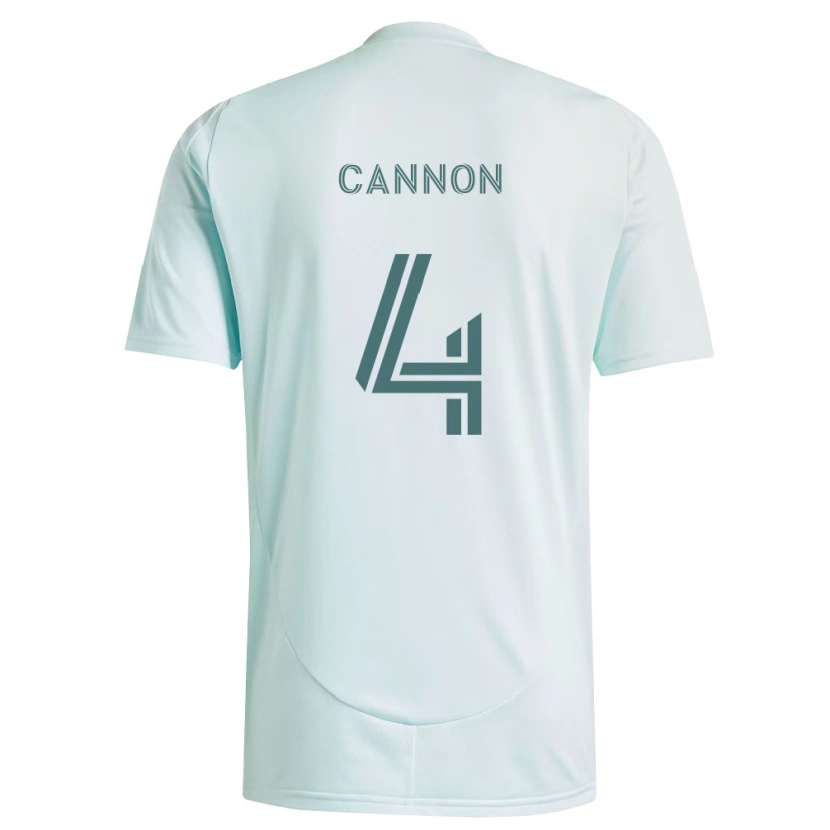 Danxen Hombre Camiseta Reggie Cannon #4 Blanco Verde Claro 2ª Equipación 2026/27 La Camisa