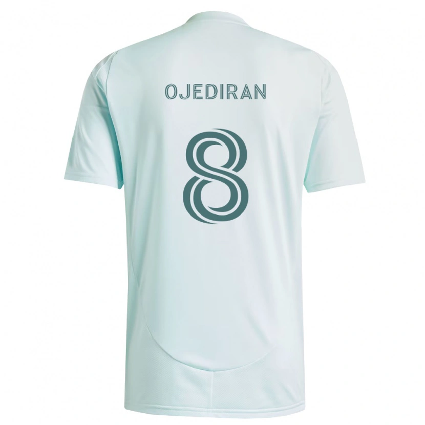 Danxen Hombre Camiseta Hamzat Ojediran #8 Blanco Verde Claro 2ª Equipación 2026/27 La Camisa