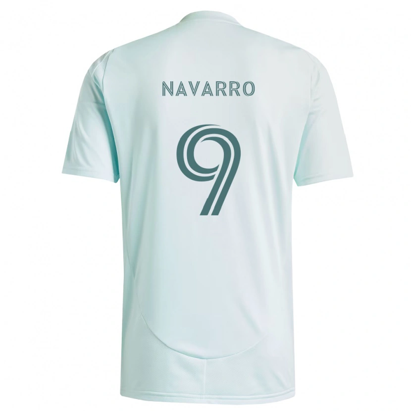 Danxen Hombre Camiseta Rafael Navarro #9 Blanco Verde Claro 2ª Equipación 2026/27 La Camisa