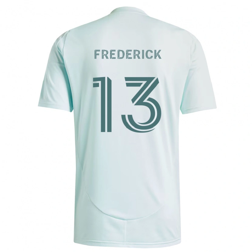 Danxen Hombre Camiseta Wayne Frederick #13 Blanco Verde Claro 2ª Equipación 2026/27 La Camisa