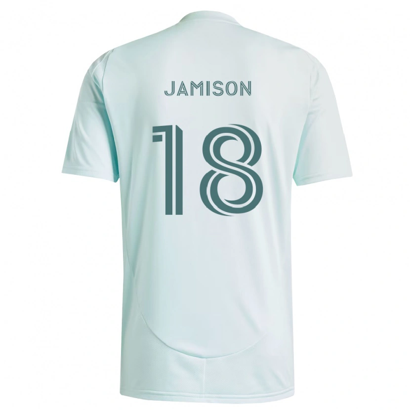 Danxen Hombre Camiseta Bryce Jamison #18 Blanco Verde Claro 2ª Equipación 2026/27 La Camisa