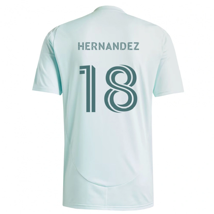 Danxen Hombre Camiseta Alex Hernandez #18 Blanco Verde Claro 2ª Equipación 2026/27 La Camisa