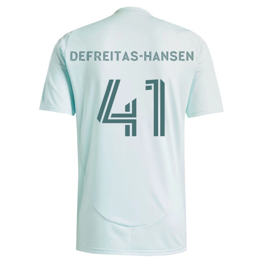 Danxen Hombre Camiseta Nicolas Hansen #41 Blanco Verde Claro 2ª Equipación 2026/27 La Camisa