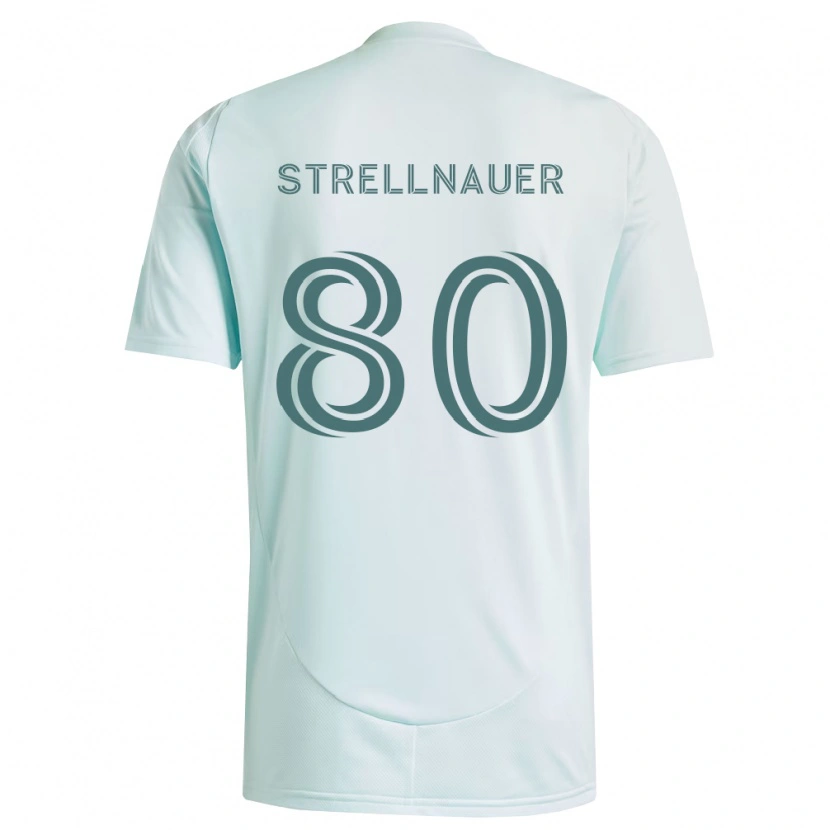 Danxen Hombre Camiseta Noah Strellnauer #80 Blanco Verde Claro 2ª Equipación 2026/27 La Camisa