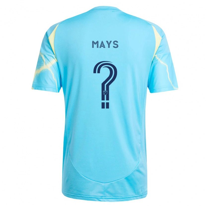 Danxen Hombre Camiseta Jacob Mays #0 Azul Claro Negro Amarillo Claro 2ª Equipación 2026/27 La Camisa