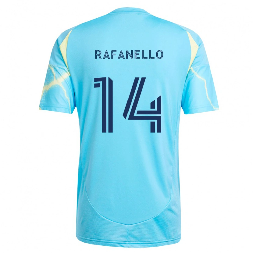 Danxen Hombre Camiseta Jeremy Rafanello #14 Azul Claro Negro Amarillo Claro 2ª Equipación 2026/27 La Camisa