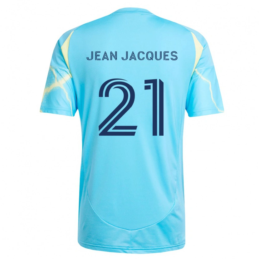 Danxen Hombre Camiseta Danley Jean Jacques #21 Azul Claro Negro Amarillo Claro 2ª Equipación 2026/27 La Camisa