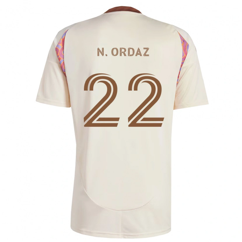 Danxen Hombre Camiseta Nathan Ordaz #22 Rosa Blanco Roto 2ª Equipación 2026/27 La Camisa