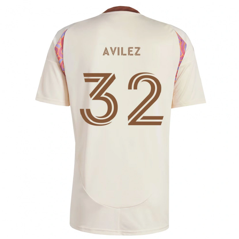 Danxen Hombre Camiseta Oscar Avilez #32 Rosa Blanco Roto 2ª Equipación 2026/27 La Camisa