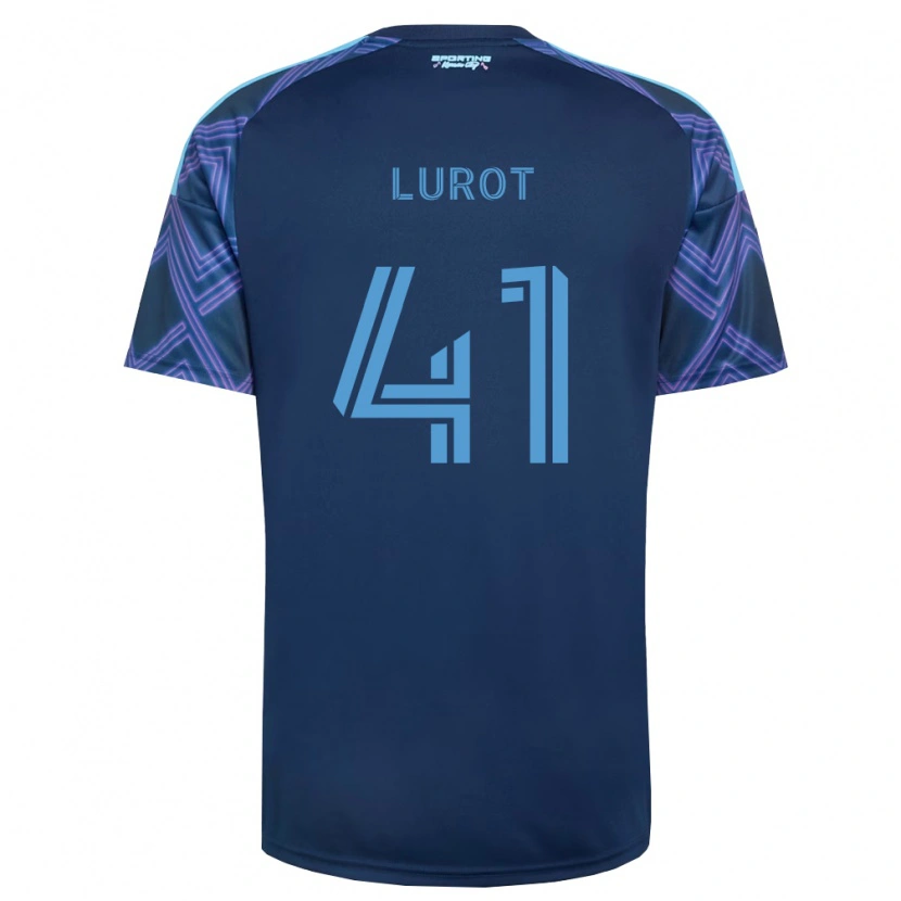 Danxen Hombre Camiseta Pierre Lurot #41 Azul Real Morado 2ª Equipación 2026/27 La Camisa