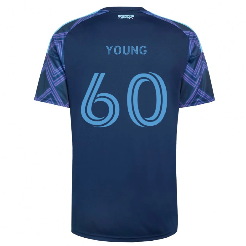 Danxen Hombre Camiseta Nate Young #60 Azul Real Morado 2ª Equipación 2026/27 La Camisa